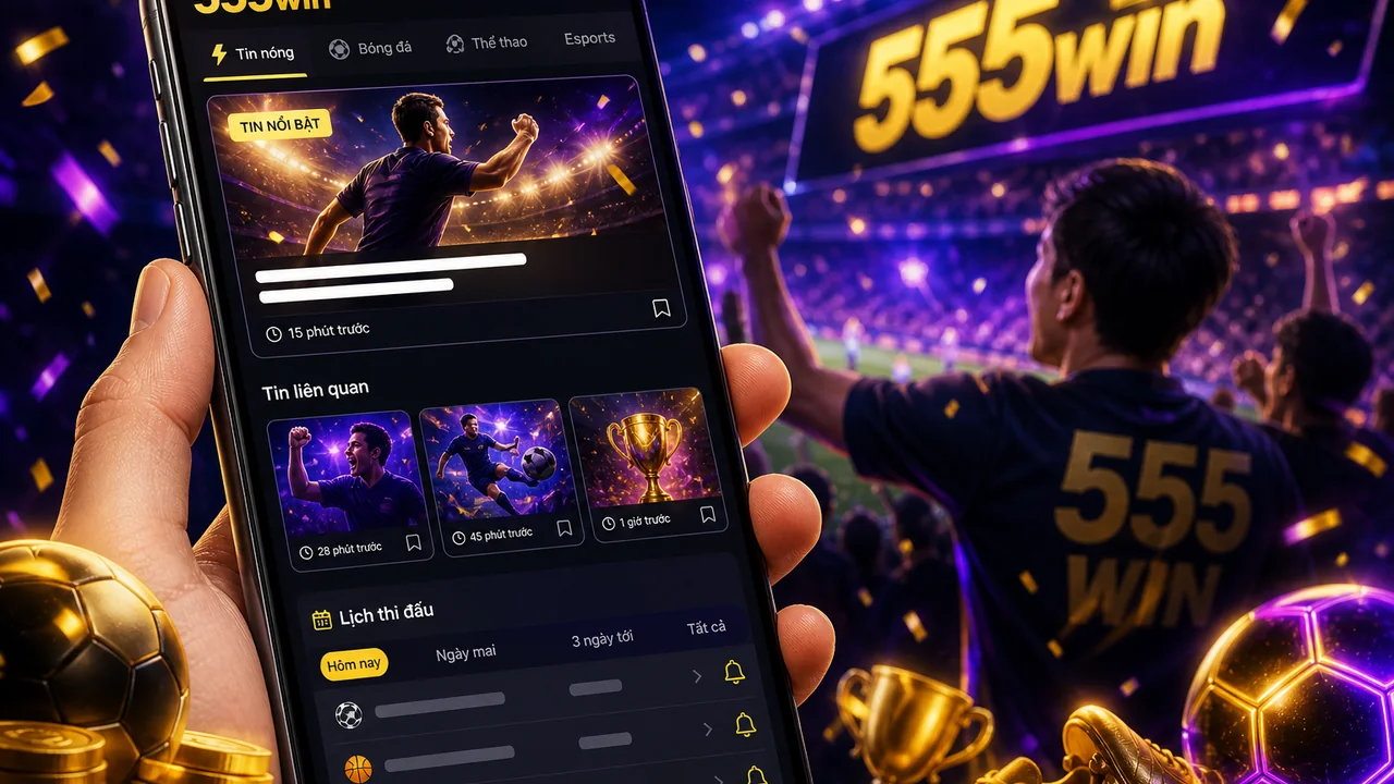 Đọc tin thể thao nhanh: cách theo dõi 555win trên điện thoại